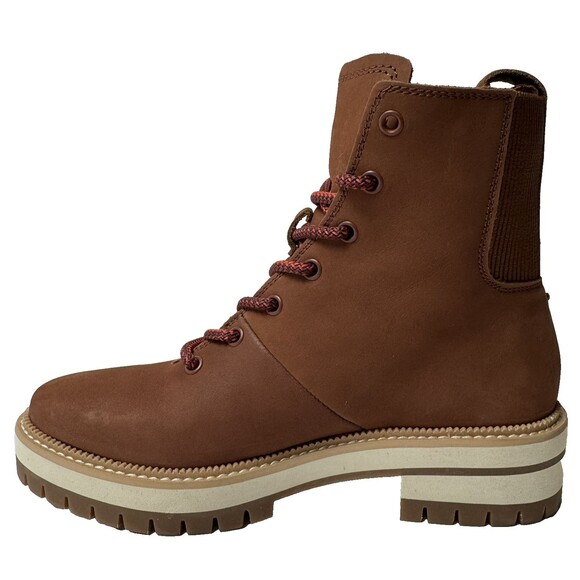 Toms Womens Size 5.5 Dark Brown Frankie Water Resistant Nubuck Boots Booties - Picture 3 of 7